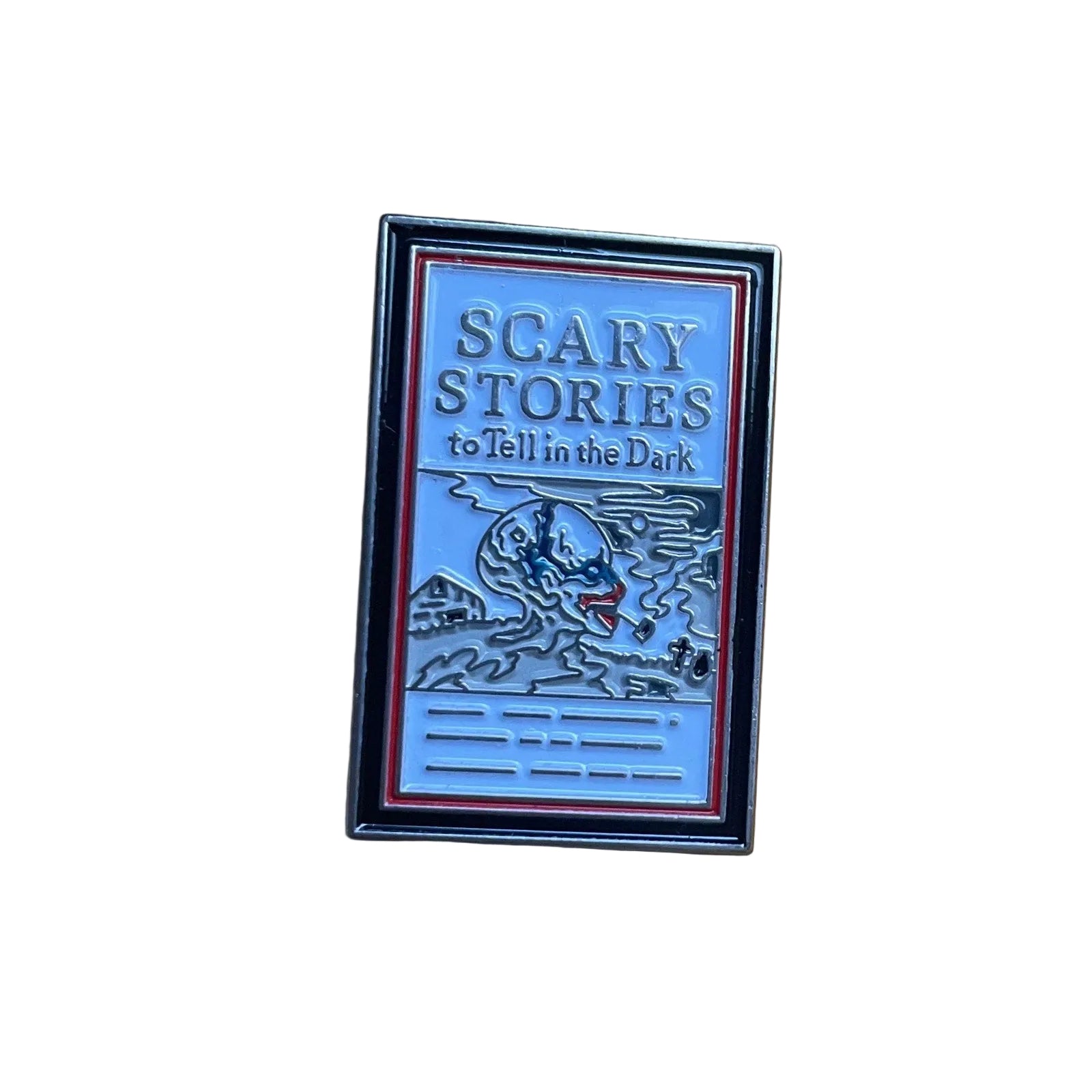 Scary Stories to Tell in the Dark enamel pin retro horror book pin