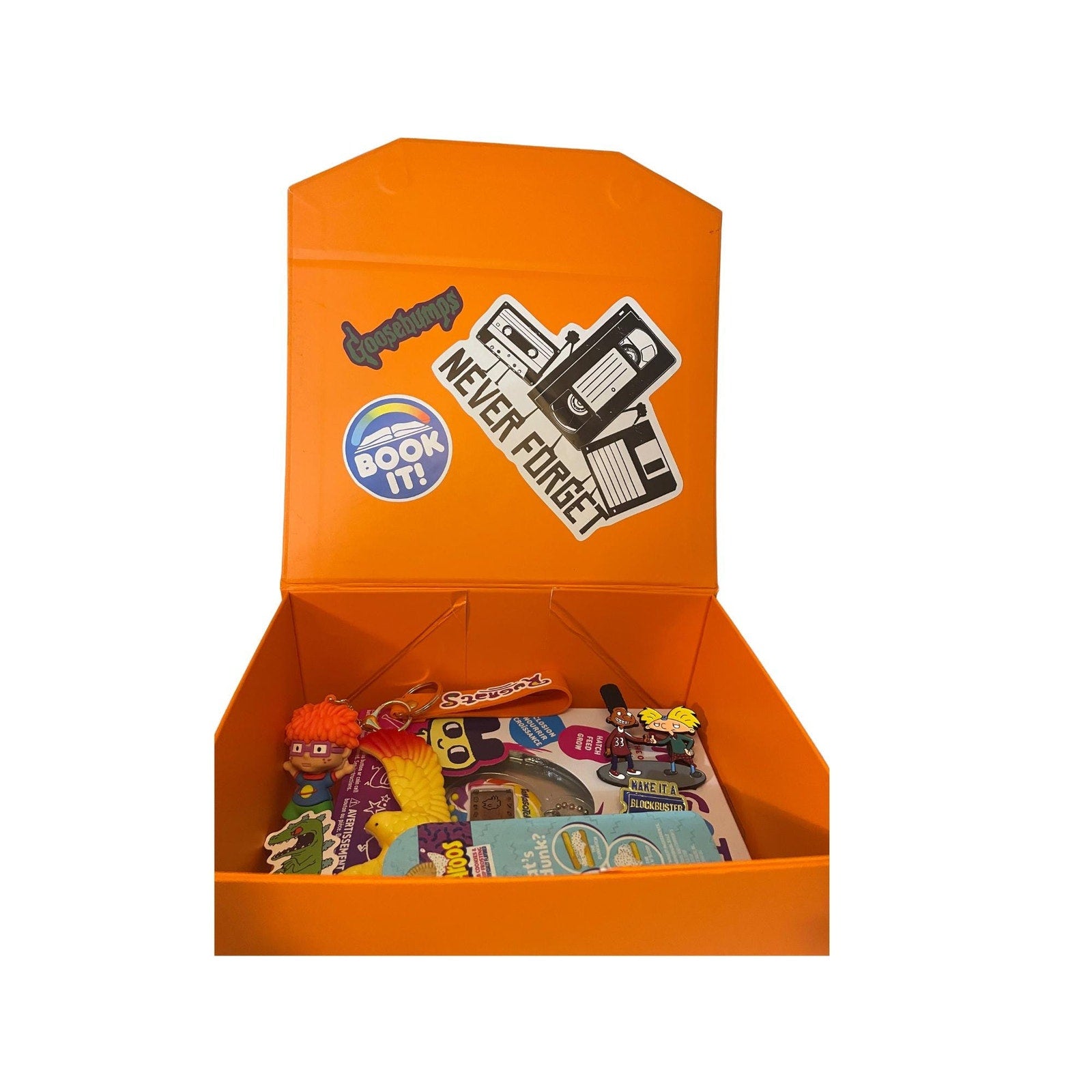 90s tamagotchi nostalgia gift box retro toys pins stickers