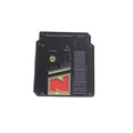 Nintendo NES cartridge enamel pin designed like a classic retro video game cartridge with minimalist detailing