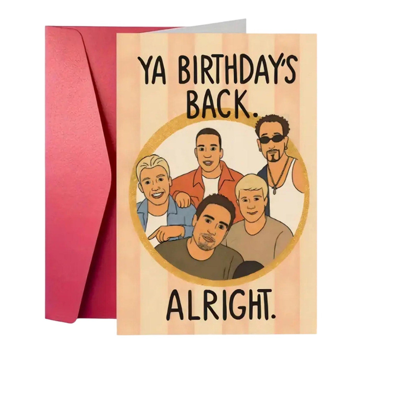nsync inspired funny 90s boy band birthday card nostalgia