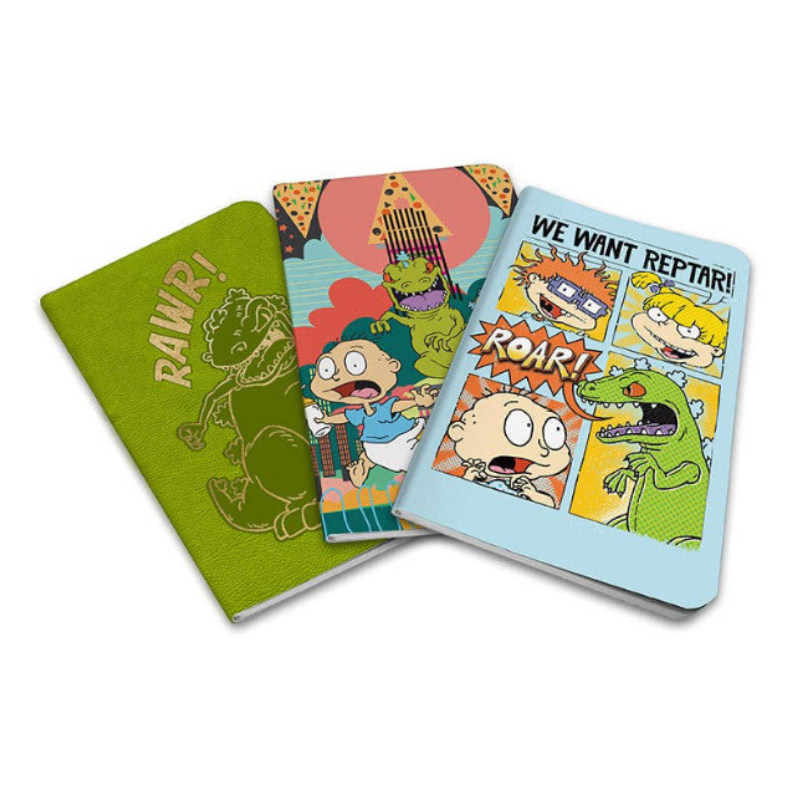 Rugrats Pocket Notebook Collection – 3 Designs, 64 Pages – Nostalgic 90s Nickelodeon Stationery