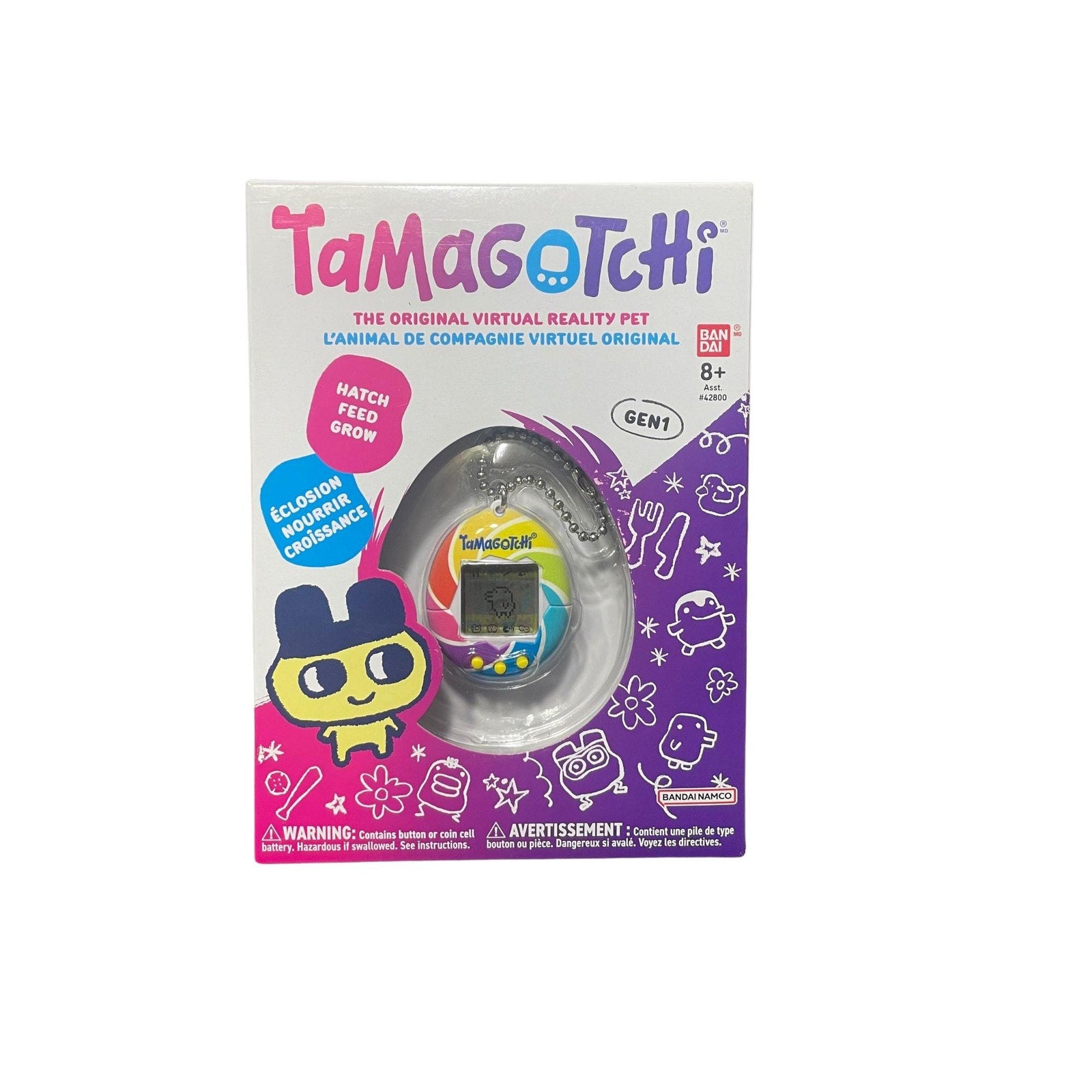 90s tamagotchi nostalgia gift box retro toys pins stickers