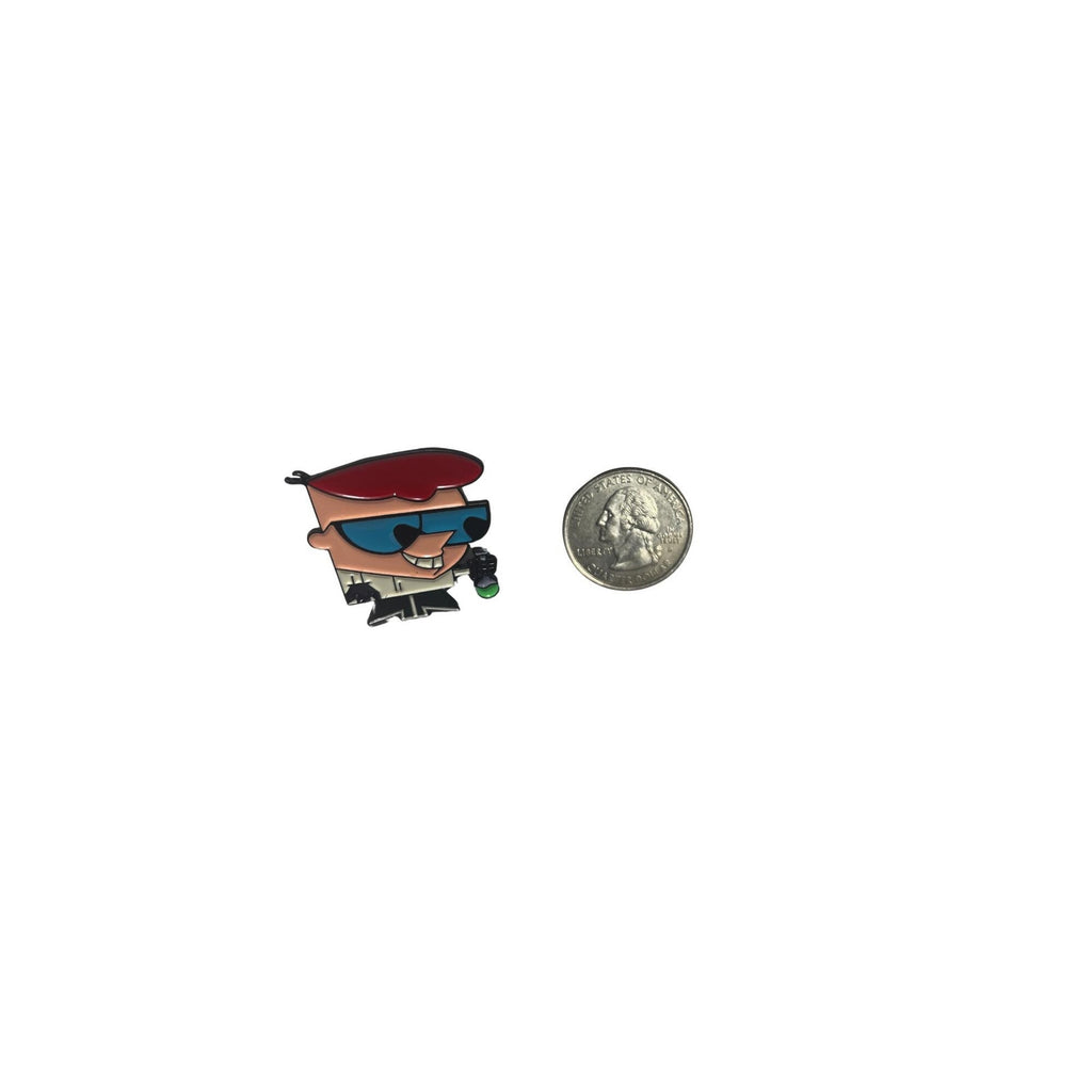 Dexters Laboratory enamel pin featuring Dexter Cartoon Network 90s cartoon collectible