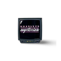 Unsolved Mysteries retro TV enamel pin with classic logo design