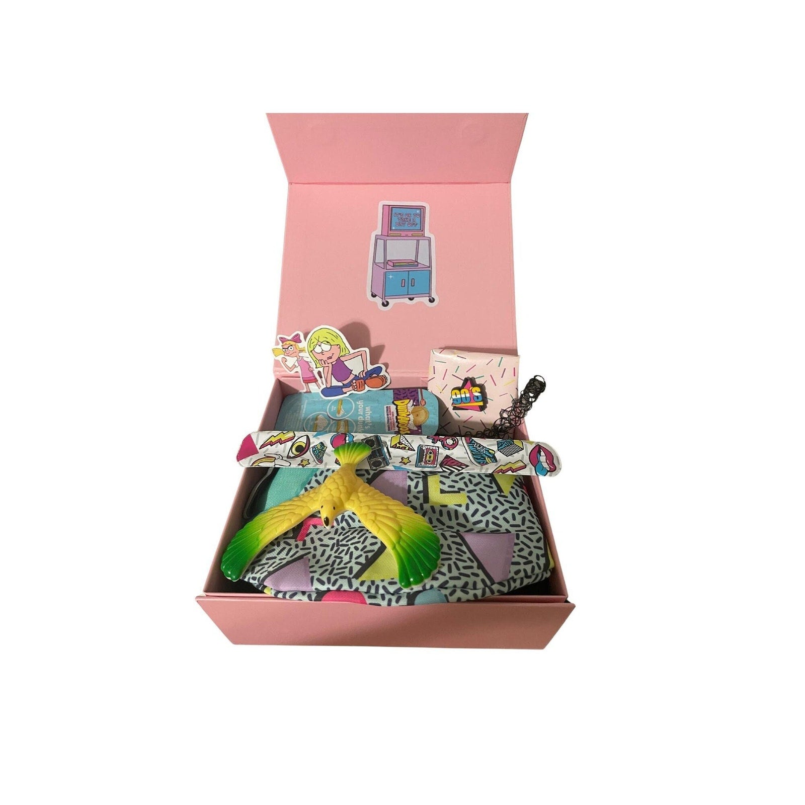 90s nostalgia gift box retro bundle
retro gift set fanny pack slap bracelet dunkaroos
90s themed gift box accessories bundle
throwback 90s gift set with toys and accessories
nostalgia gift box colorful 90s items