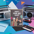 Blink-182 inspired funny birthday card – 90s pop punk millennial birthday greeting card “What’s Your Age Again”
