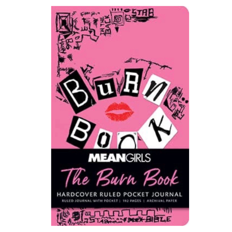 Mean Girls Burn Book Pocket Notebook – Official Movie Journal – Y2K Pink Diary – Funny Gift for Her – 2000s Nostalgia Notebook