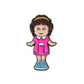Polly Pocket enamel pin inspired by the 90s miniature doll toy with classic retro design