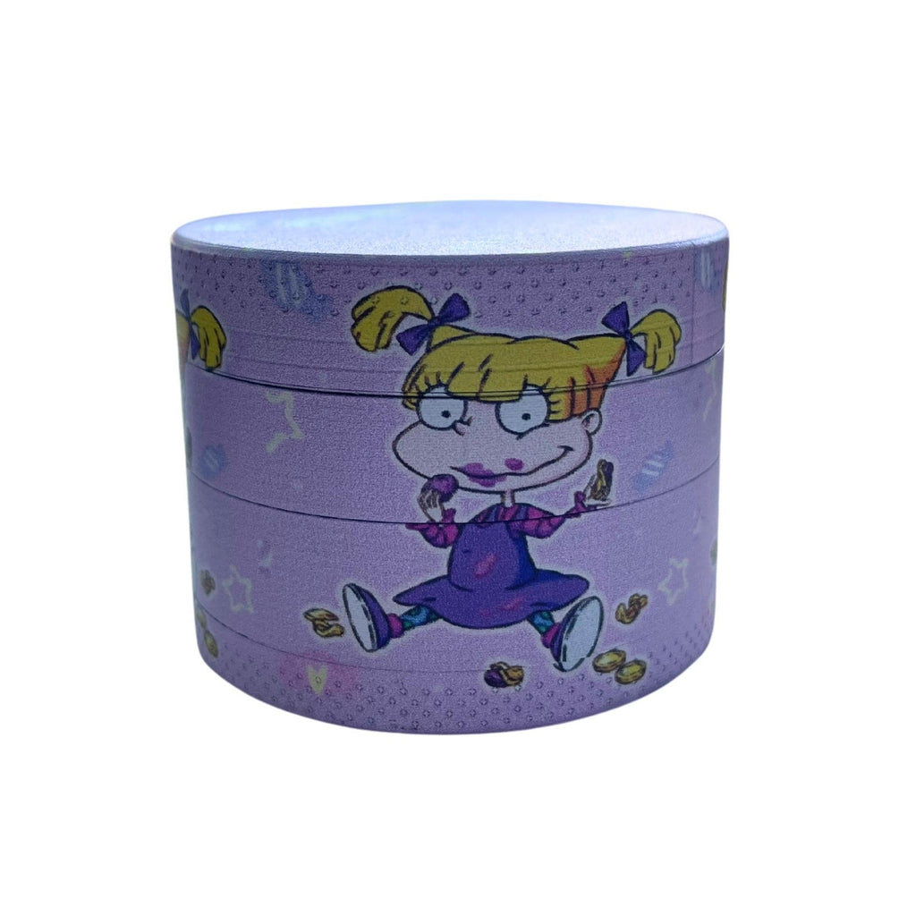 angelica rugrats herb grinder compact 4 piece
90s cartoon herb grinder angelica design
small portable herb grinder with kief catcher
rugrats angelica themed grinder compact
retro 90s herb grinder nickelodeon style