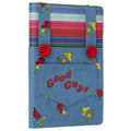 chucky inspired good guys journal horror movie notebook denim overall cover creepy doll diary 90s horror gift