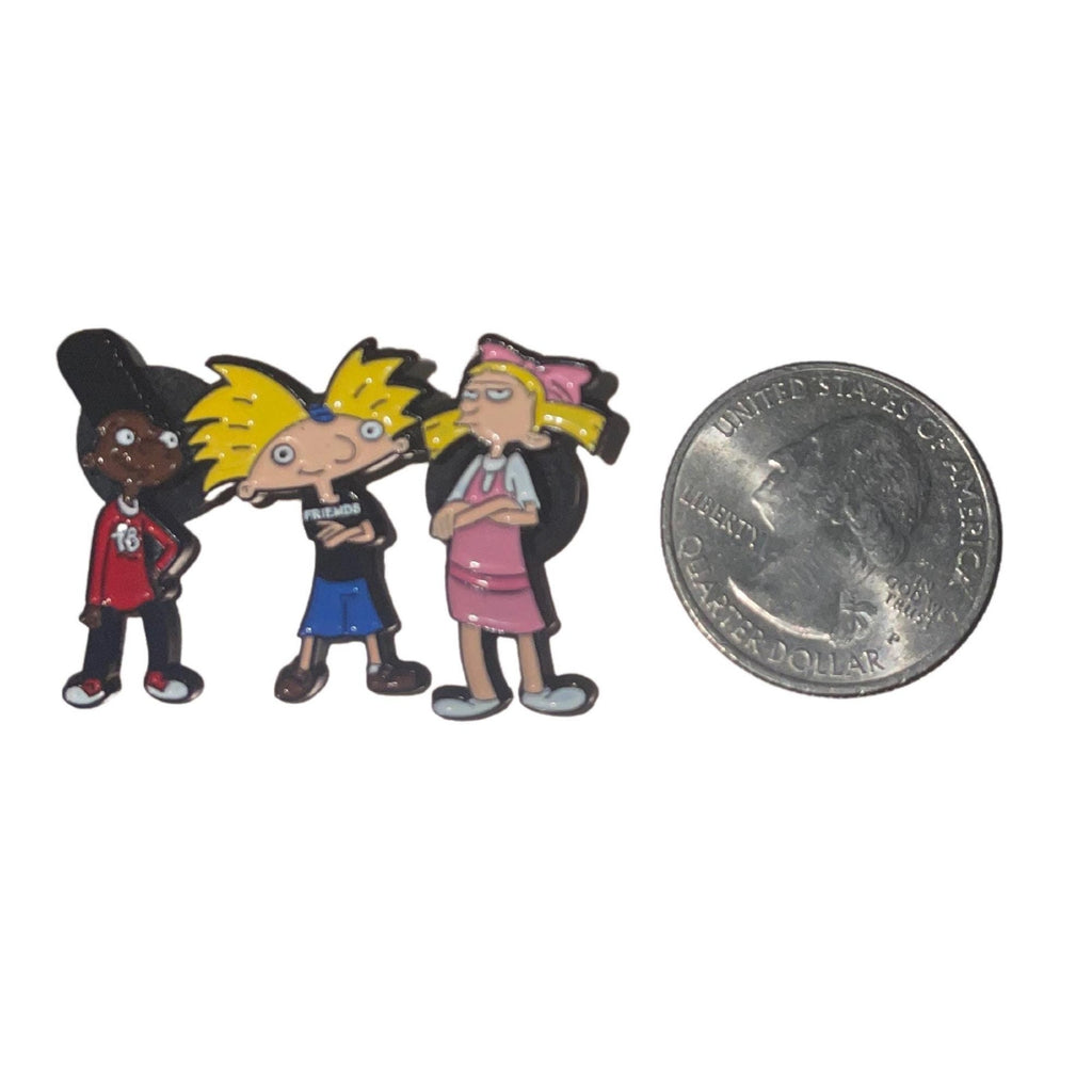 Hey Arnold Inspired Enamel Pin | Arnold Helga Gerald Pin | 90s Nickelodeon Cartoon Pin | Retro Nostalgia Gift | 90s Cartoon Pin