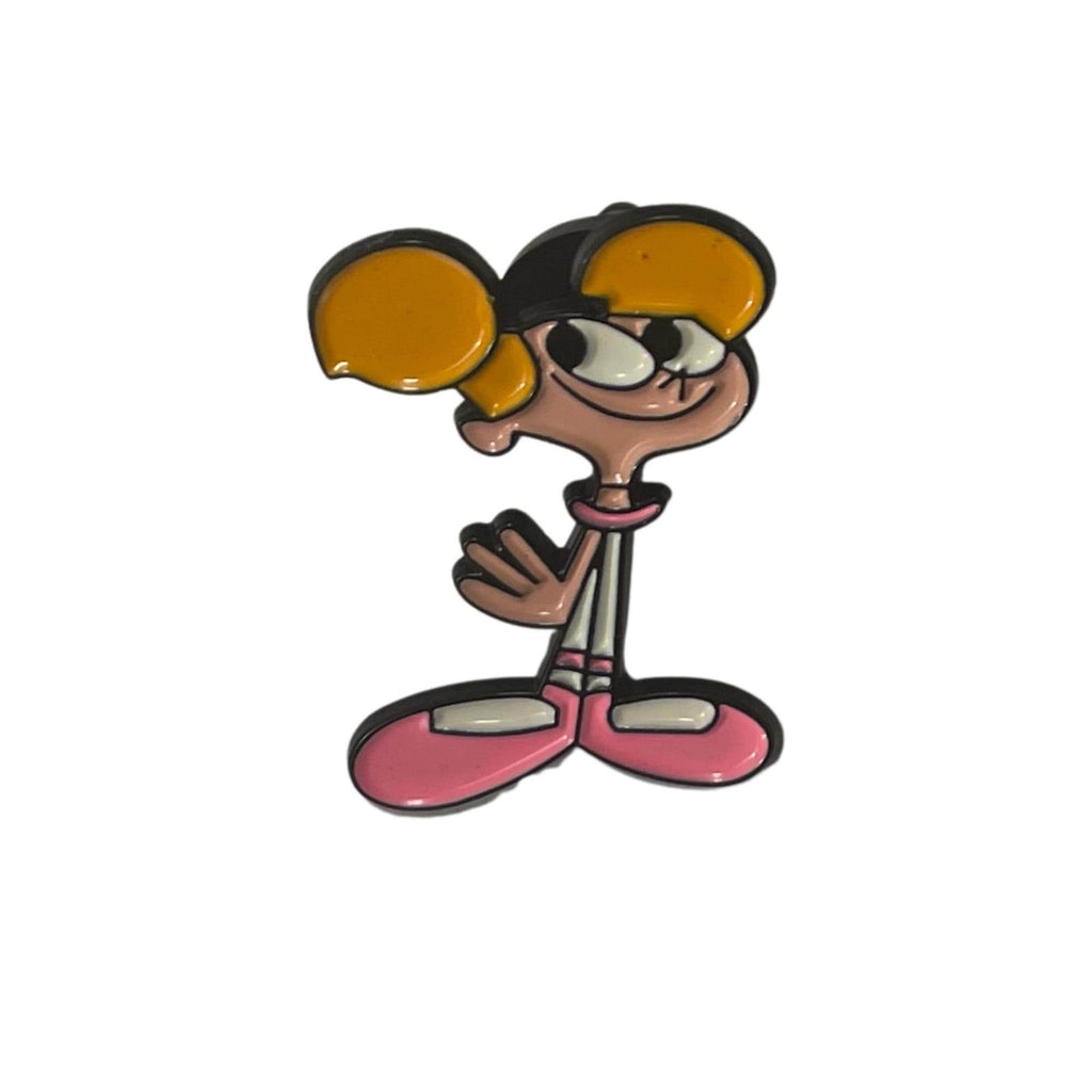 Dee Dee enamel pin inspired by Dexter’s Laboratory Cartoon Network 90s cartoon character