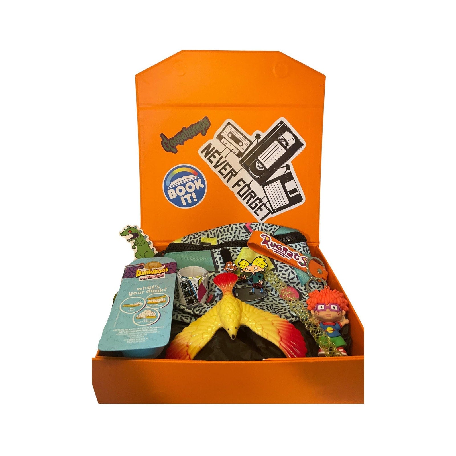 90s nostalgia gift box retro bundle
retro gift set fanny pack slap bracelet dunkaroos
90s themed gift box accessories bundle
throwback 90s gift set with toys and accessories
nostalgia gift box colorful 90s items
