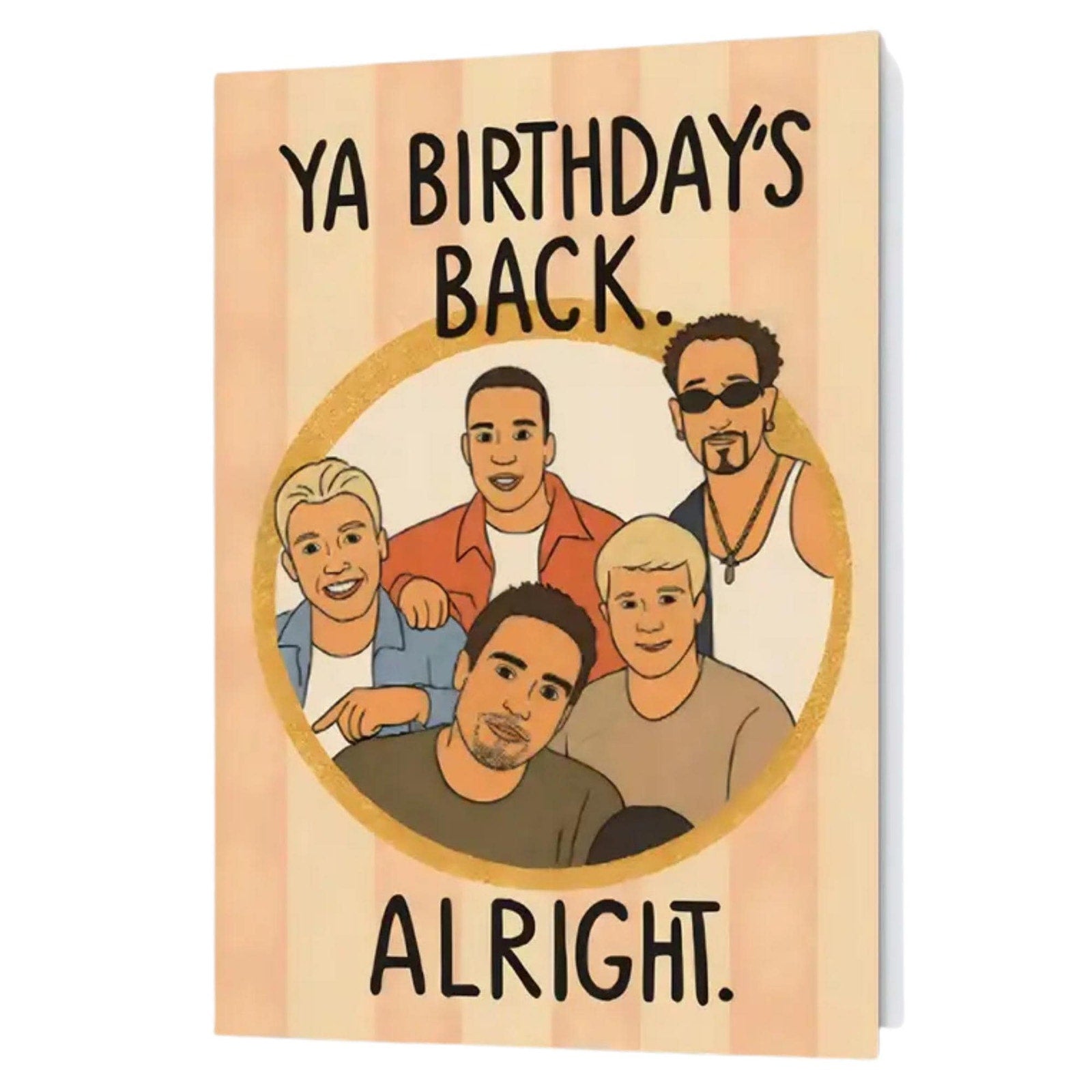 nsync inspired funny 90s boy band birthday card nostalgia