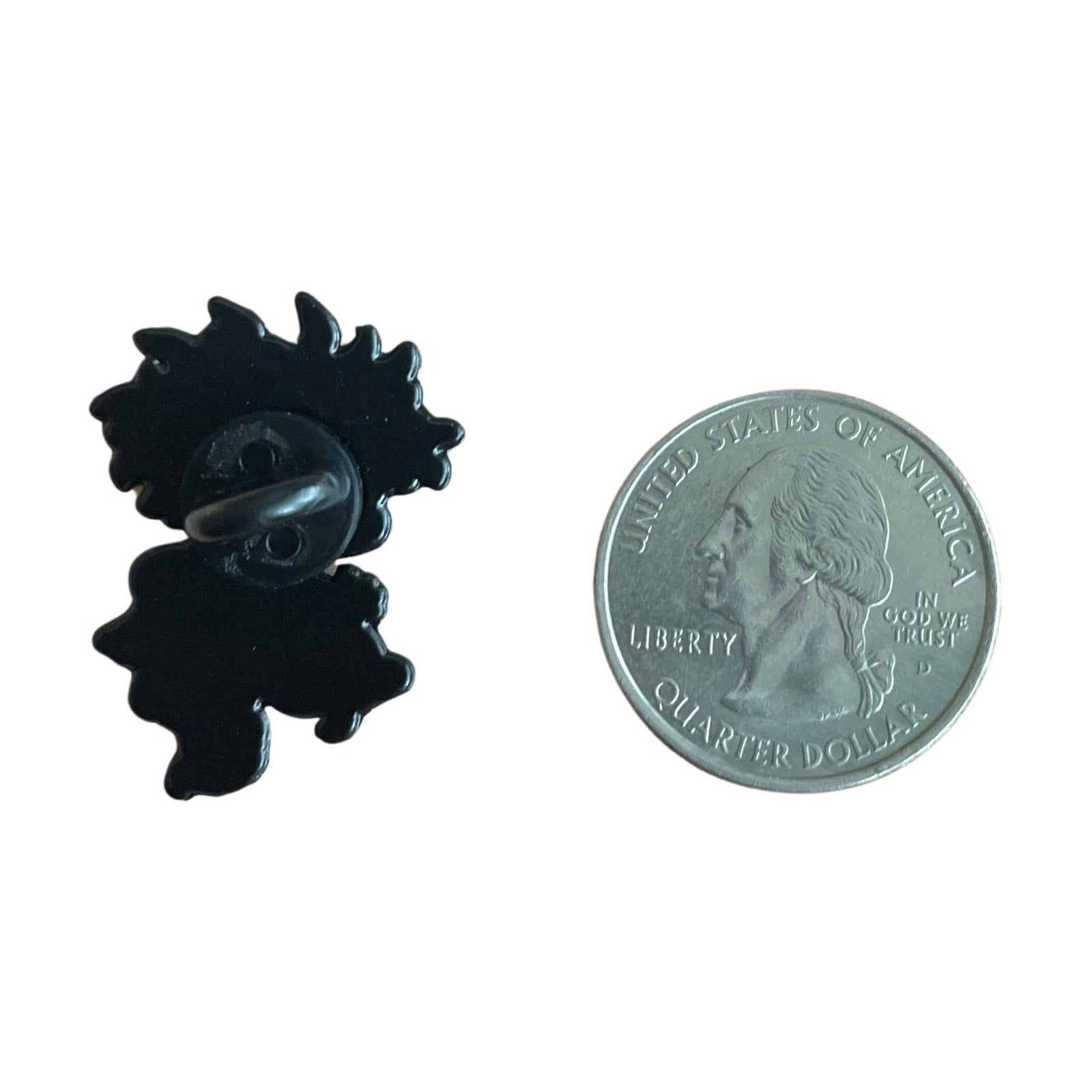 Rugrats Chuckie Finster enamel pin with red hair and purple glasses retro 90s cartoon accessory