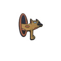 CatDog enamel pin featuring the 90s Nickelodeon cartoon character with a cat and dog connected body design
