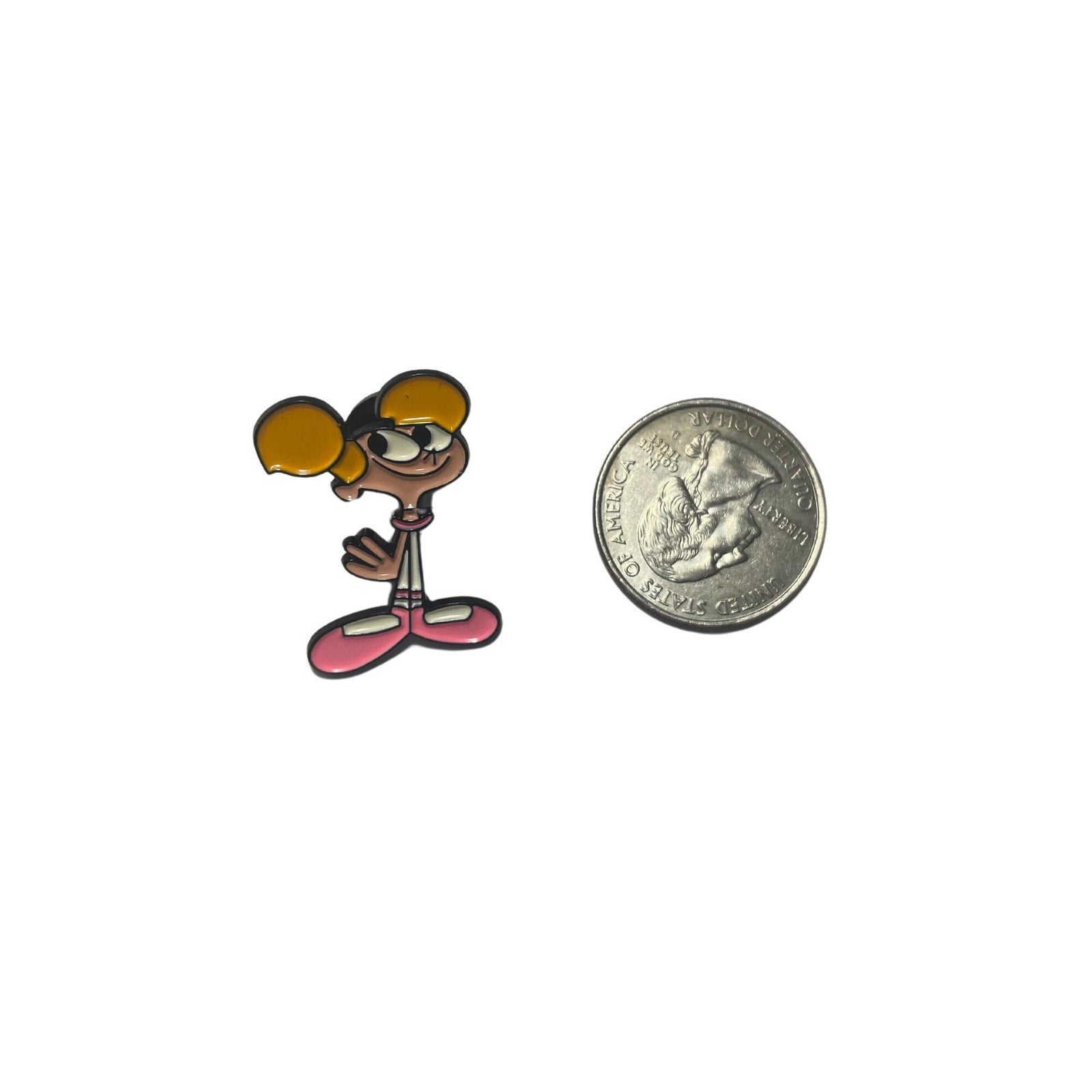 Dee Dee enamel pin inspired by Dexter’s Laboratory Cartoon Network 90s cartoon character